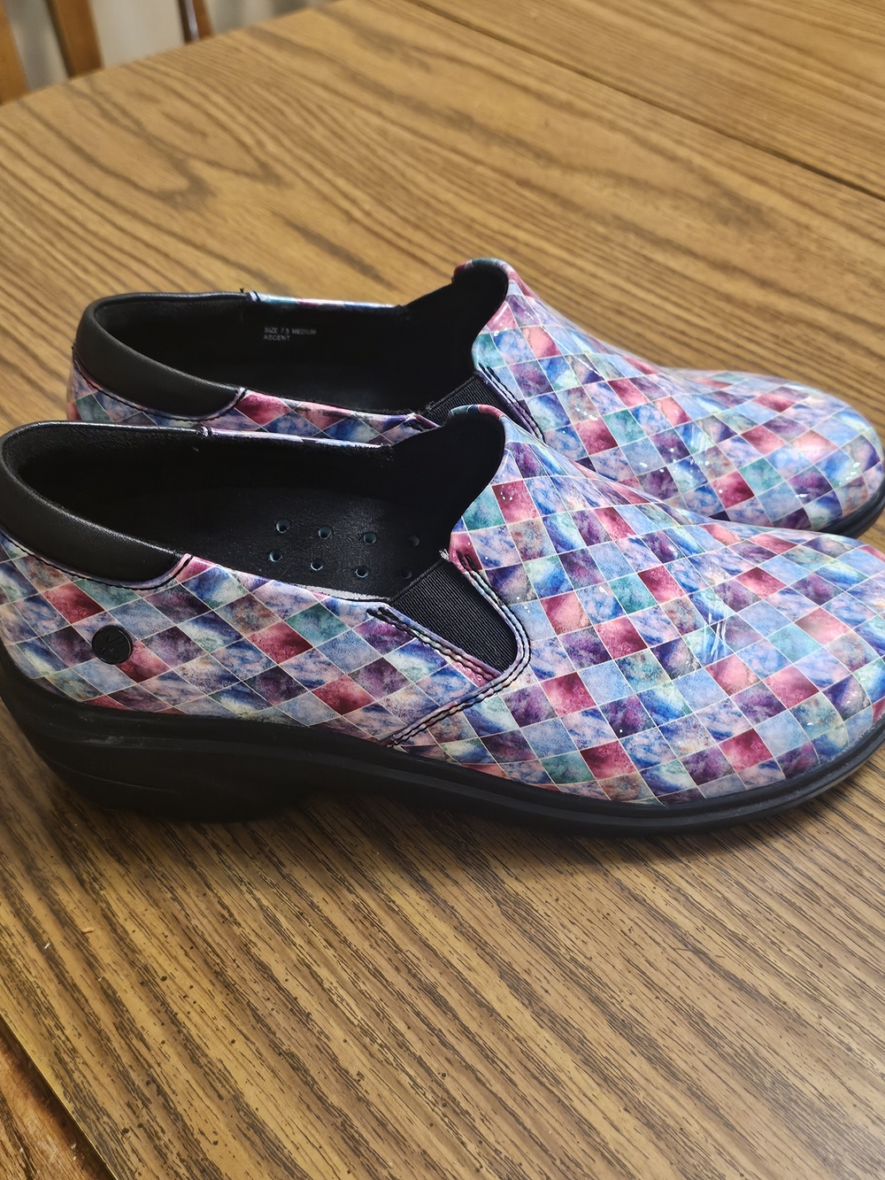 Klogs Multicolor Harlequin Slip-On Nursing Shoes